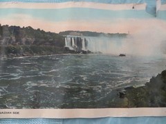 VINTAGE PANORAMIC VIEW OF NIAGARA FALLS FROM CANADIAN SIDE DAVID ELLIS POSTER