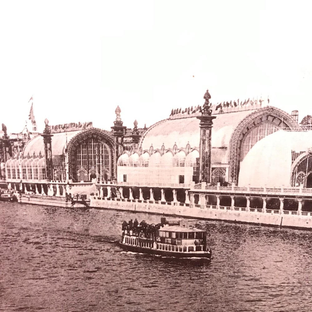 Paris Photo Palais Universal Exhibition 1900 La Seine Vintage Antique 1