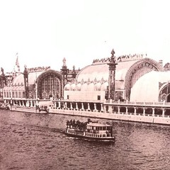 Paris Photo Palais Universal Exhibition 1900 La Seine Vintage Antique 1