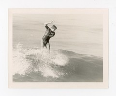 California Surfing Snapshot Photo 1960 Waves Ocean Water SoCal Surfer