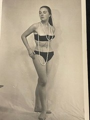Original Curiosa Pin Up Print 1950s Portrait Nude Woman Female France Eros