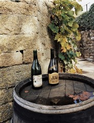 Fine Art Photographs Two Bottles, Barrel