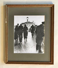 Original FRANCIS BROWNE Photograph «A Sleety Day on the Halfpenny Bridge Dublin»