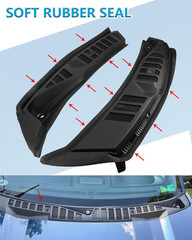 Windshield Wiper Cowl Panel Grille Compatible with Ford F-150 2015-2020 Left & R