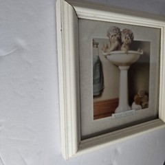 Anne Geddes Framed Picture – «Babies In Handbasin» – Framed Matted 7 X 7 Photo