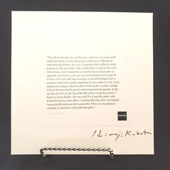 HIROJI KUBOTA Magnum Square Print 6″ x 6″ Signed Monks & Boulder from Burma