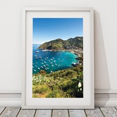 Channel Islands Avalon Photo Print, Santa Catalina Island, Crescent Beach Art