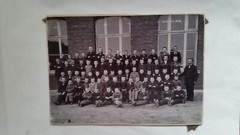 Photo large format 25 school class primary school Münster 1897 approx. 13x18cm
