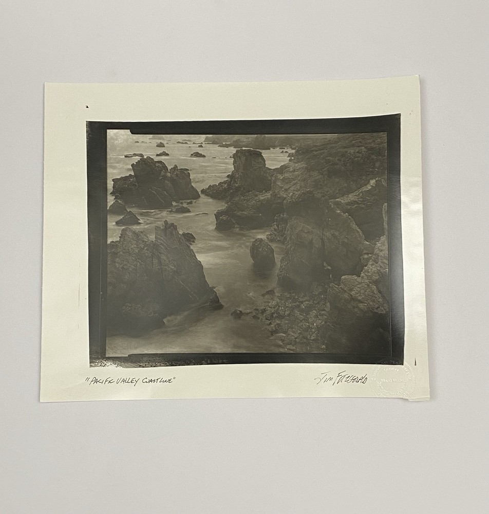 Jim Fitzgerald Pacific Valley Coastline Signed Photograph Carbon Transfer