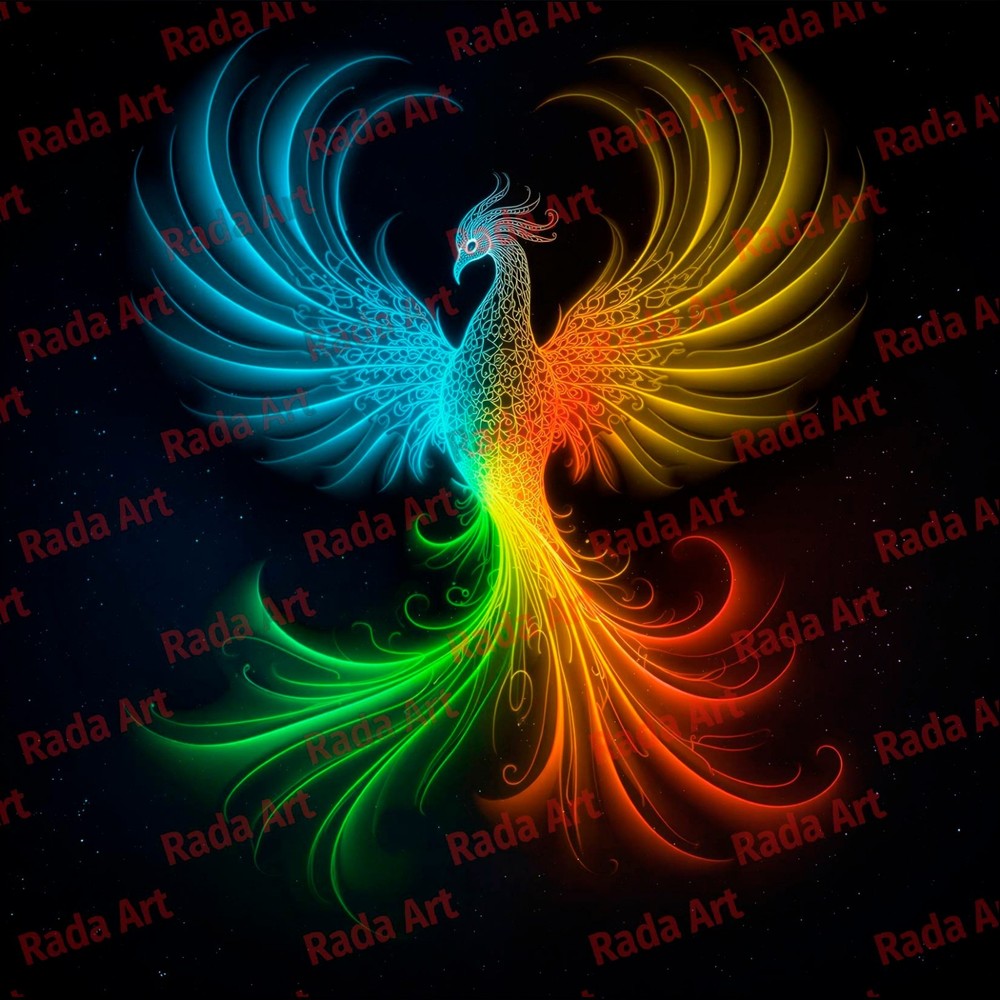 Digital Image Picture Photo Wallpaper Desktop Background Colorful Bird Phoenix