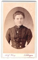 Photography Adolf Haag, Tuttlingen, Bahnhofstraße, portrait of a young woman