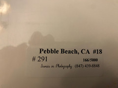 3- Professional Signature Pebble Beach Photographs Matted for Framing