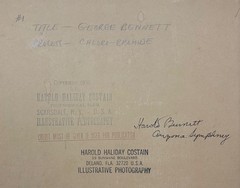 1933 HAROLD HALIDAY COSTAIN ‘George Bennett VIOLINIST Musician Portrait PHOTO