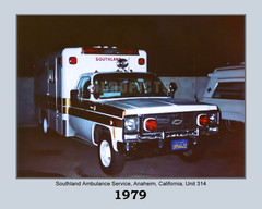 Vintage 1979 Southland Ambulance of Anaheim, CA 8×10 Unframed Photo VFRPBT_0059