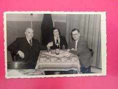 Old photo vintage antique woman man men wine champagne old photo drink wine vino