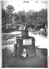 Glass Photo Positive Black & White 13×18 cm Saint-Nectaire Source Lixivia