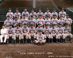 1942 NY Giants Team-color 8×10 Colorized Print-FREE SHIPPING