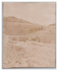 Helwan / Egypt 1902 – Quarry Cargo Camels Workers – Old Photo 1900s
