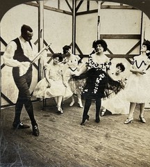 Dance School For Ballet 1903 Photo Stereo Photo Young Vintage Argentine
