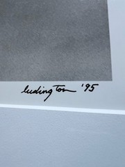 Mary Ludington Signed 1995 Framed Horse Photograph Fine Art B&W Equine 29.5×23.5