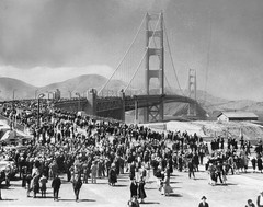 Opening of Golden Gate Bridge 11″x14″ Photograph Print 11×14