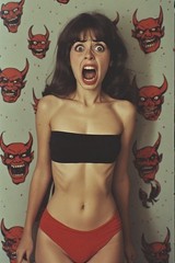 5 ~ 4X6 Glossy HORROR Fine Art ‘ SCREAM QUEEN ‘ Photo FANTASY Set ! 211359083