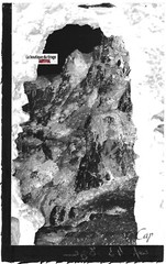 Old Black & White Photo Glass Plate Negative 9X14 Cm, Èze, Rocks, Cliff