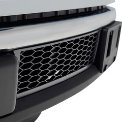 Front Bumper Mesh Grille Metallic Charcoal Gray Honeycomb Mesh Grill Lower Bumpe