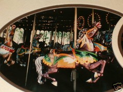 WESSALE PHOTO COLLAGE 16 x 20 MERRY GO ROUND DENTZEL HORSES CAROUSEL MATTED
