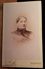 Woman portrait/CDV J. Huff Bad Homburg