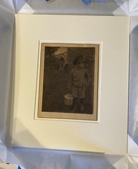 FABULOUS PHOTO SECESSION 1904 SIGNED CLARENCE HUDSON WHITE PLATINUM PHOTOGRAPH !
