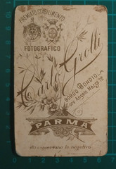 CDV Portrait Photo Of A Woman – PARMA Italy – Atelier Carlo Grolli 1888 – 90 C.