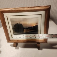 Signed King Wu LaPush, WA Second Beach Sunset Print 5×7 In 9×11 Frame