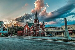 Pulaski Tennessee Square # 2 12 x 18 Picture HDR Fine Art Print