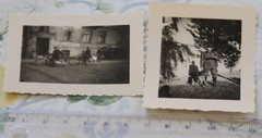 2x Photos Hunter Schwerin GDR 1948 Hiker 100 Motorcycle Moped Dog Vintage Model