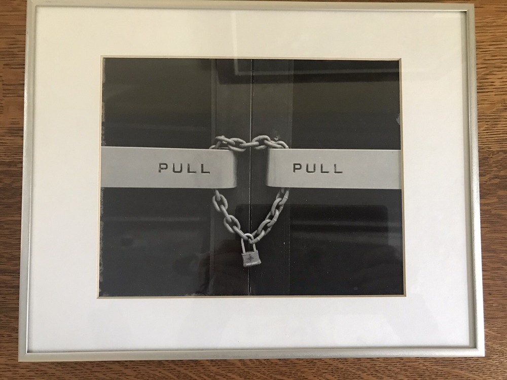 1973 ONE-OF-A-KIND, LOUIS MAIL-FRAMED ORIGINAL, FINE, ARTIST STAMPED PHOTOGRAPH