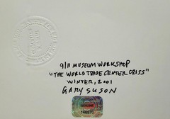 Ground Zero «WTC Cross» Poster Hand-Signed Gary Suson — 9/11 Museum Edition NYC