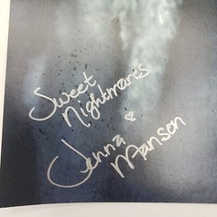 Signed Jenna Manson Horror Photography 11 X 17 BLACK AND WHITE BUNNY