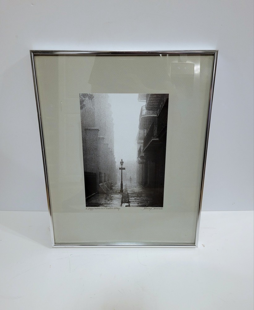 Johnny Donnels A Foggy Mornin Pirates Alley New Orleans Signed Photograph Print