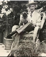 Photo Famous Celebrity Photographer Cecil Beaton With The Family Pug Dog England