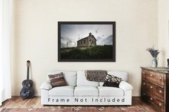 Lower Fox Creek School House Photography Print: Kansas Flint Hills Photo