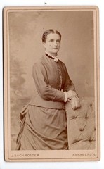 CdV photo Mrs. Joh. Steph. Schroeder Annaberg I/S Saxony circa 1880 (C1142)