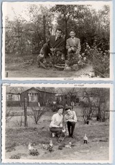 2 x People and Garden Gnomes – 1960s – Photo 10x7cm