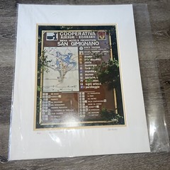 Bud Bradley Signs Welcome San Gimignand 20x16in Photo Picture 8/60
