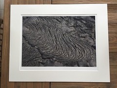 BRUCE BLUM SIGNED B&W Photo Print (19″X 24 «)-«Pokeohoe Lava 49 «