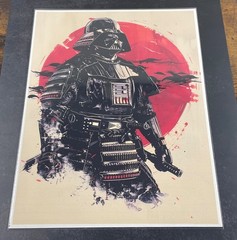 Japanese Inspired Star Wars Collectible 8.5×11 Canvas Fan Art – Darth Vadar