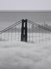 Dennis Dooley Black & White Golden Gate Bridge Archival Pigment Print Photograph