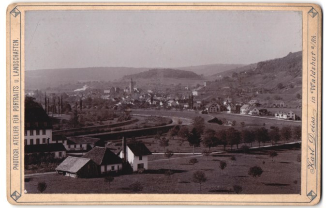 Photograph Karl Deiss, Waldshut a. Rh., view Waldshut-Tiengen, view to de