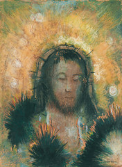 Tête De Christ Odilon Redon 11×15 Art Print