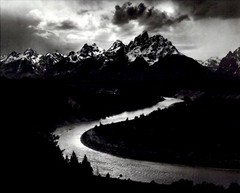 1972 1942 Ansel Adams The Grand Tetons Snake River Wyoming Art Photo